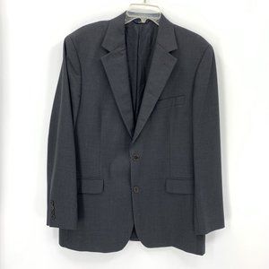 Brooks Brothers 346 Stretch Wool Lycra Blazer 2 Button Dark Gray Mens 41 Reg